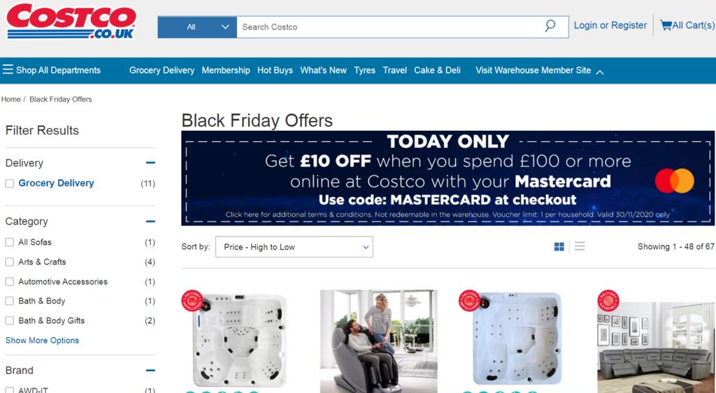 costco early black friday deals