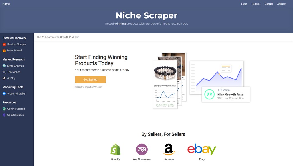niche scraper to find dropshipping products