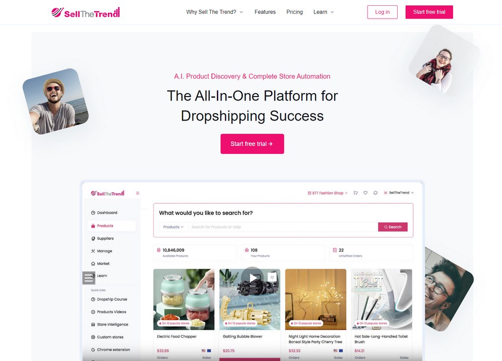sell the trend dropshipping product finder