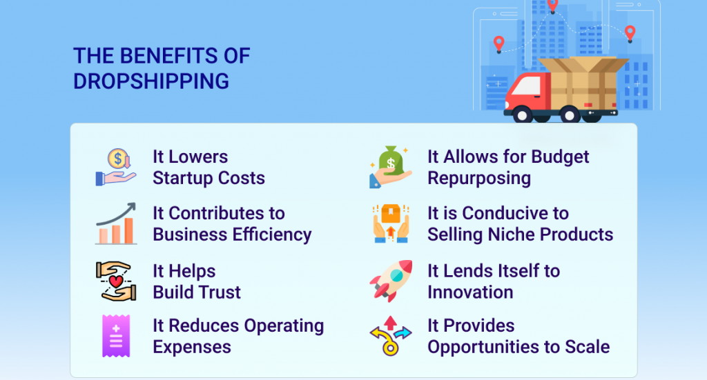 benefits of dropshipping with no money