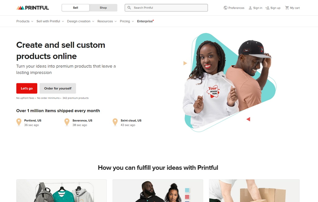 Accepts First Print-on-Demand Drop Shipping App, Printful