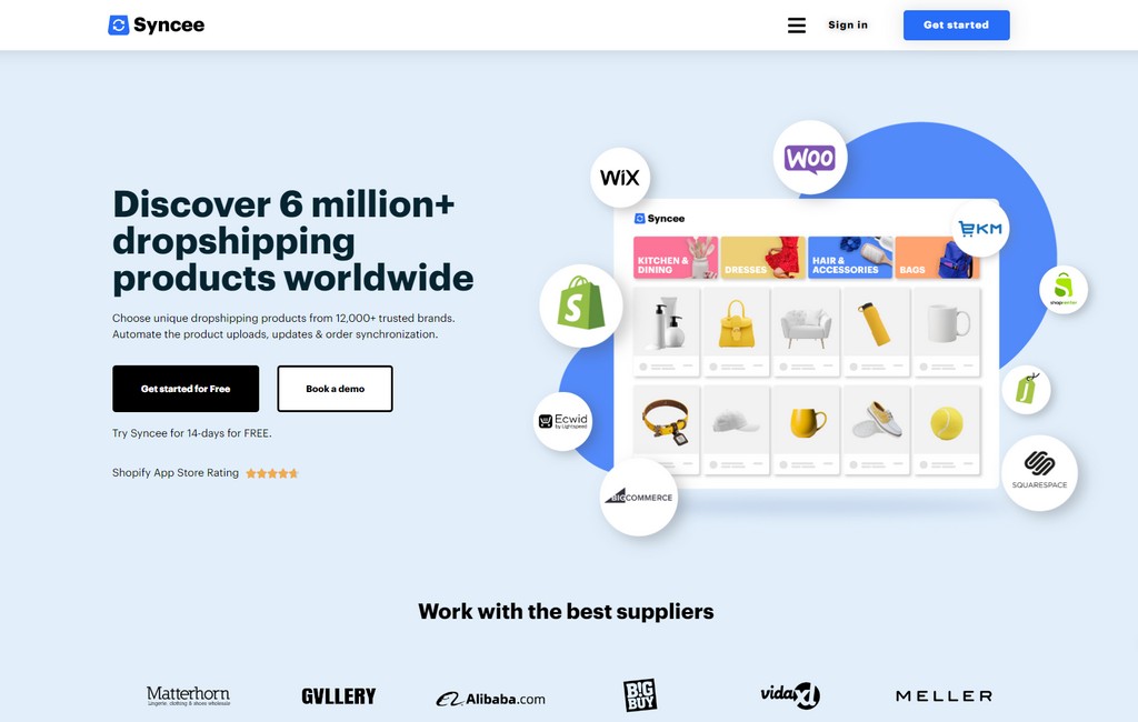 Syncee dropshipping plugin Shopify