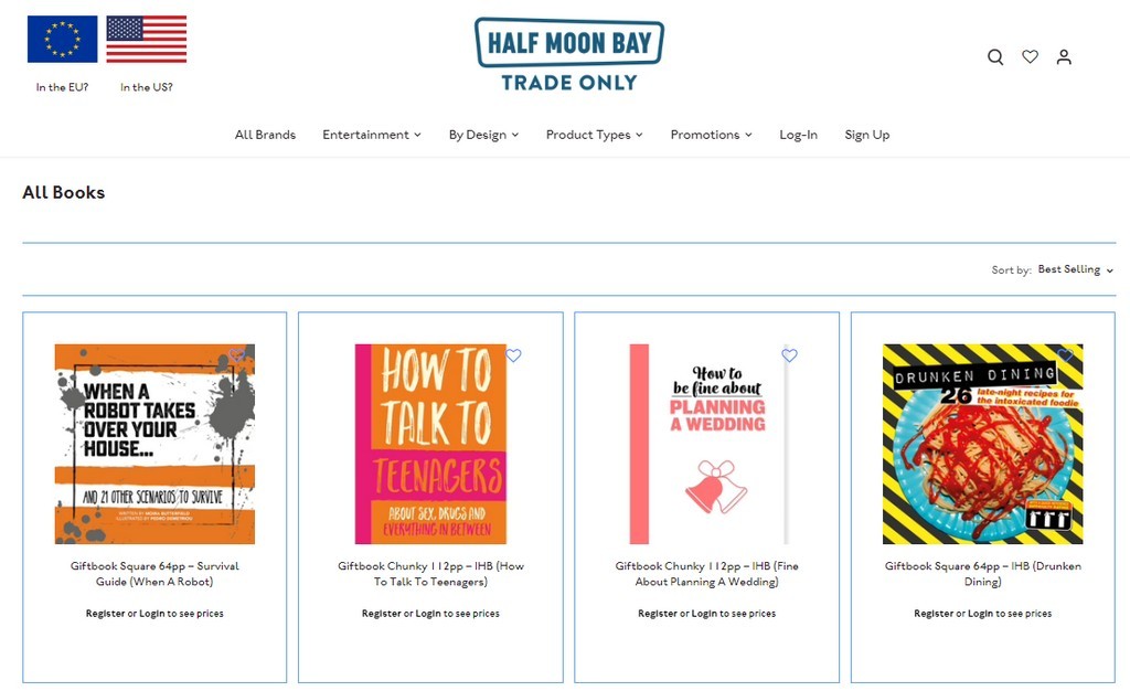 HalfMoonBay dropshipping books supplier