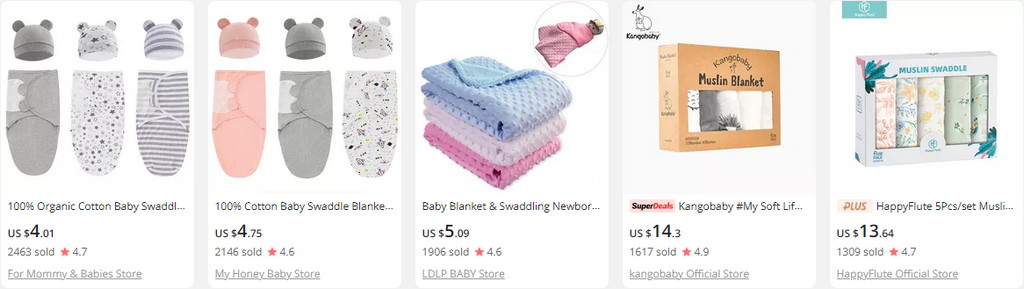 swaddle sets idea to sell baby items