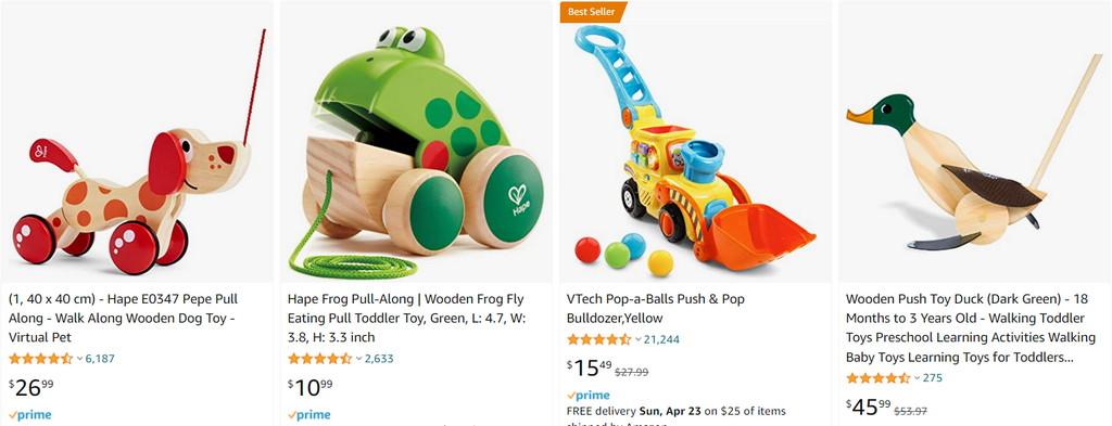 push-pull toys sell baby stuff