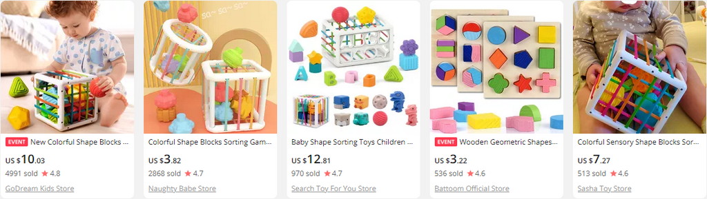 Shape-sorting toys dropship baby products
