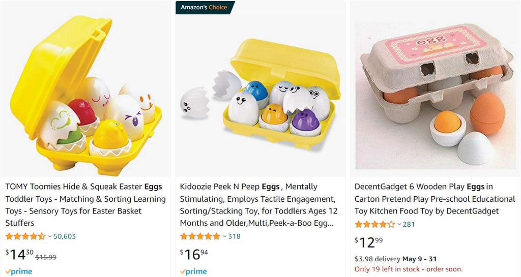 hide-n-squeak eggs top selling baby products