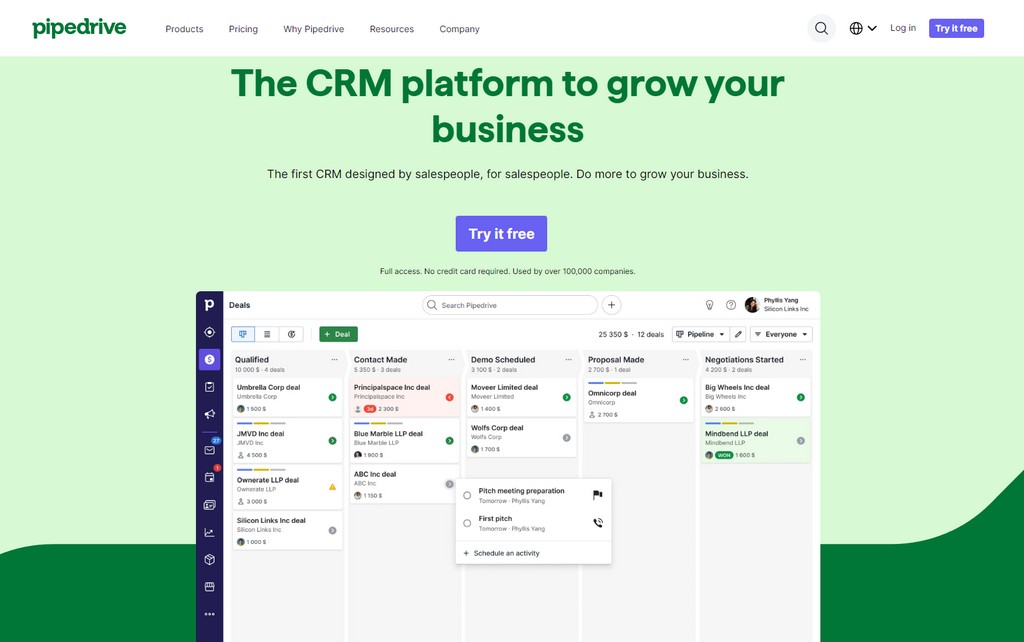 Pipedrive CRM tools for eCommerce