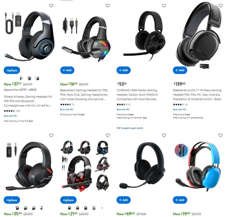 Gaming Headsets black friday top selling items