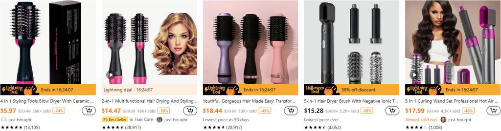 Hair Dryer Brushes black friday top selling items