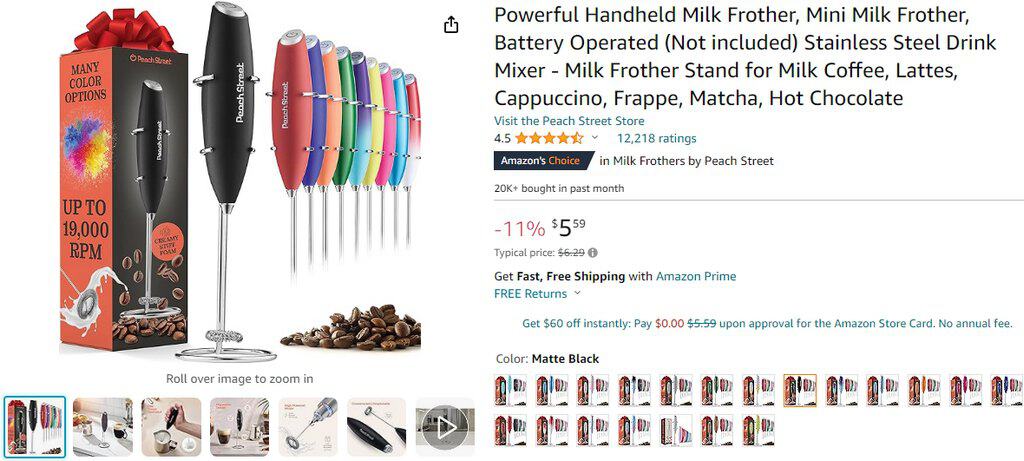 milk frother dropshipping winter products