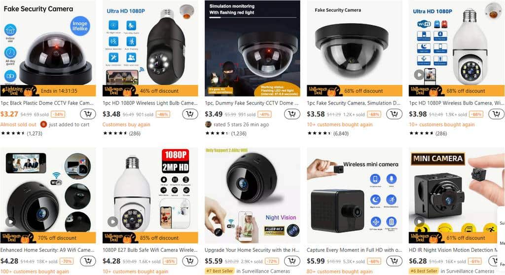 Mini Surveillance Cameras black friday top selling items