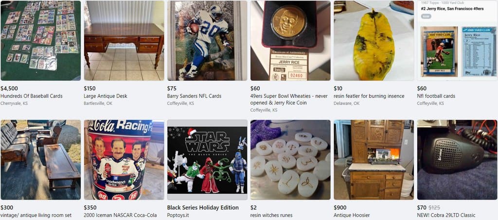collectibles items on facebook marketplace
