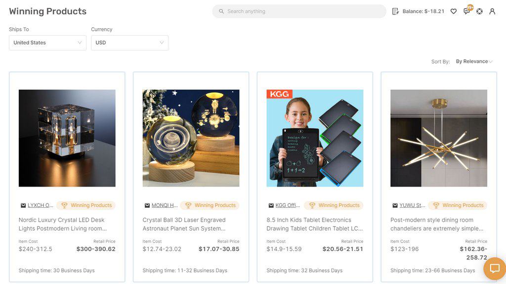 Find winning products to dropship for passive income