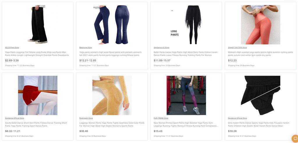 What do people buy most online - yoga pants