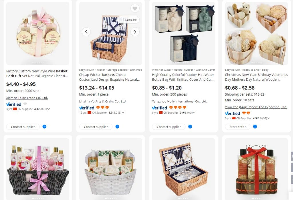 What do people buy the most online - bath gift basket