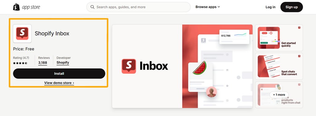 Shopify Inbox Messenger